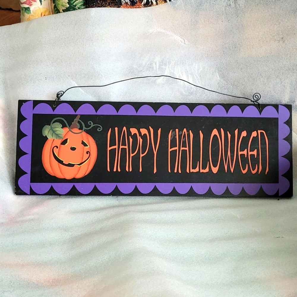 Halloween hanging sign